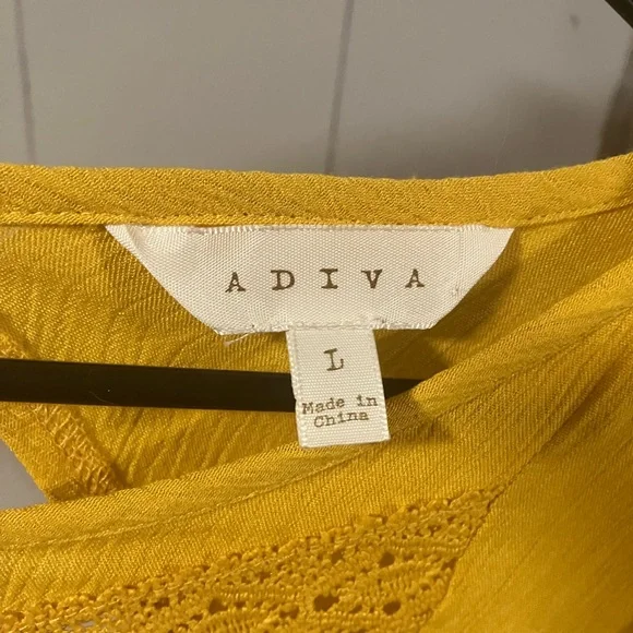 Adiva flowy yellow blouse - Picture 3 of 3
